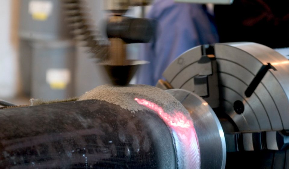 大型支撑辊自动堆焊工作站